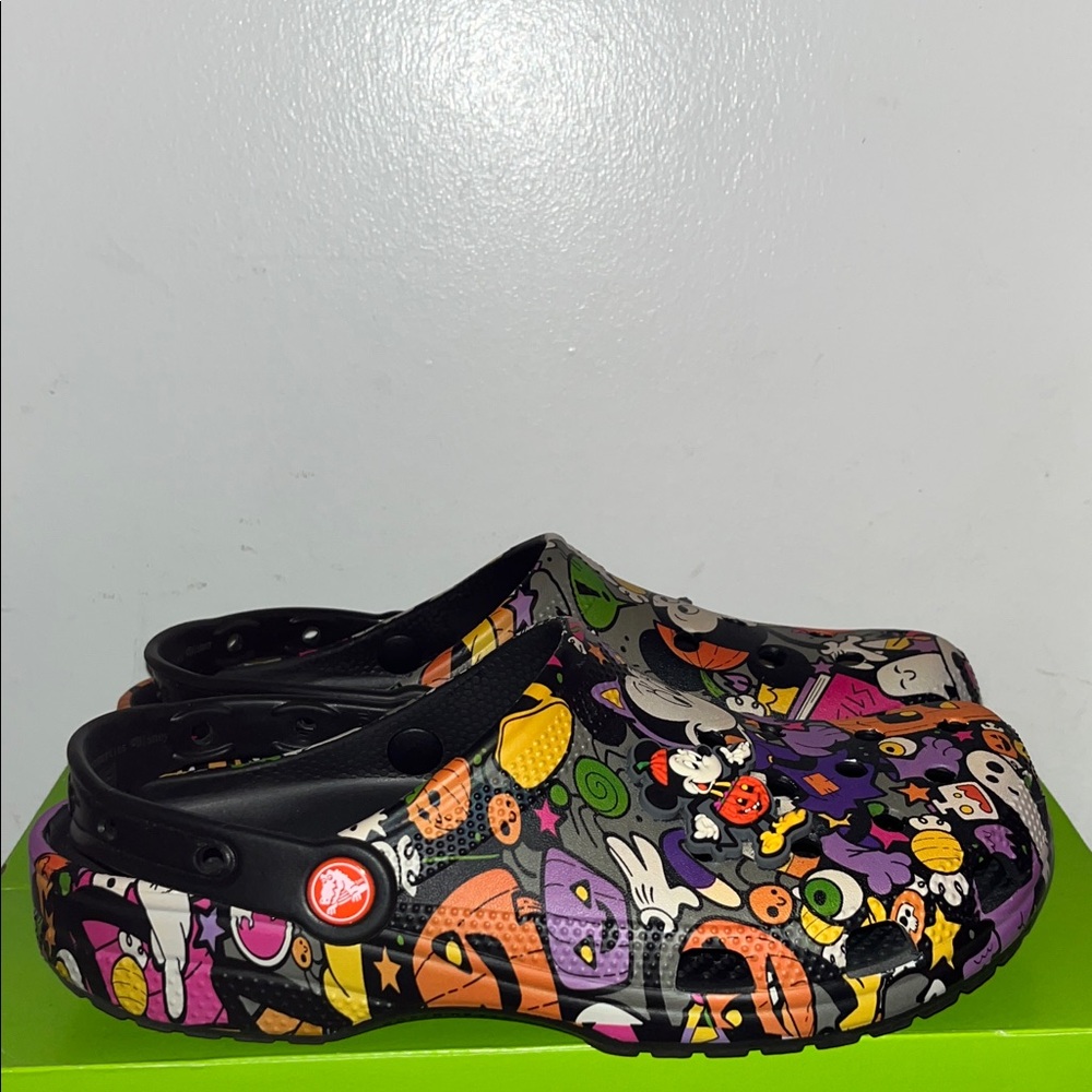 Colorful Disney themed Halloween Crocs - Picture 4 of 6